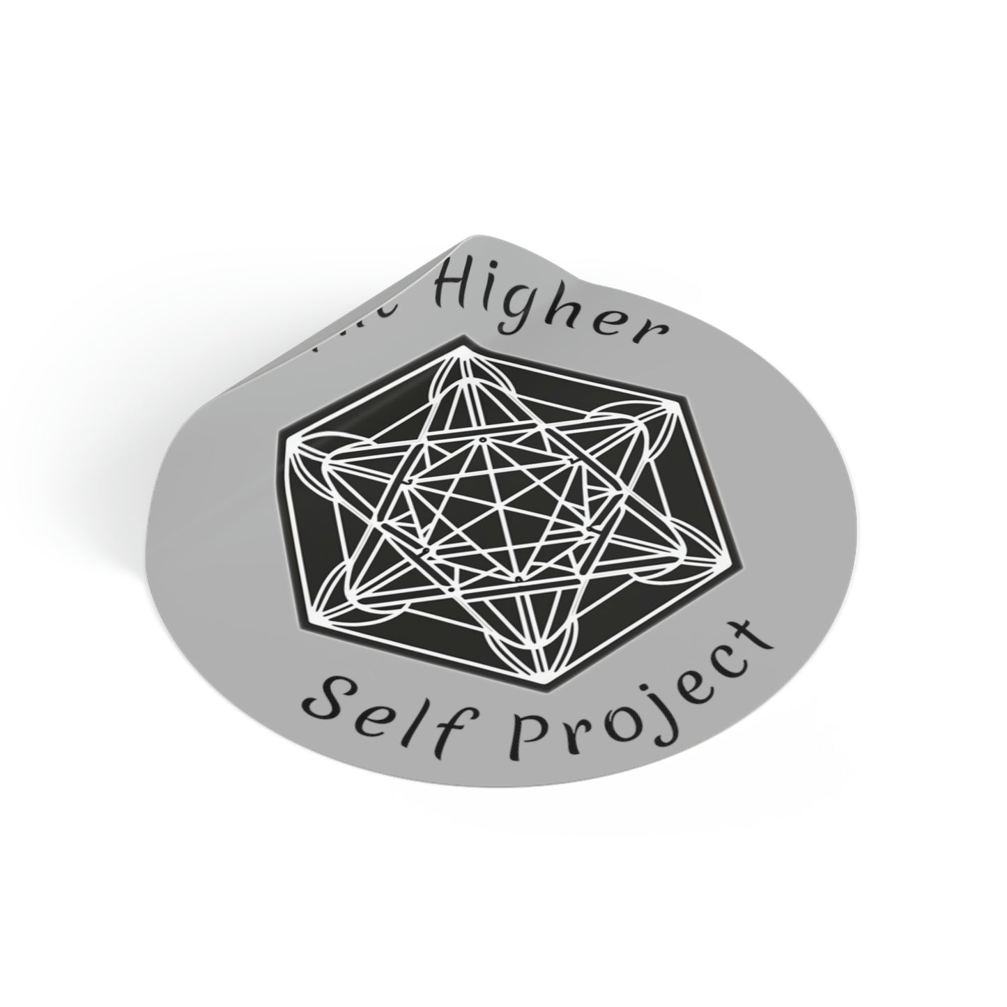 The Higher Self Project Black Vinyl Sticker