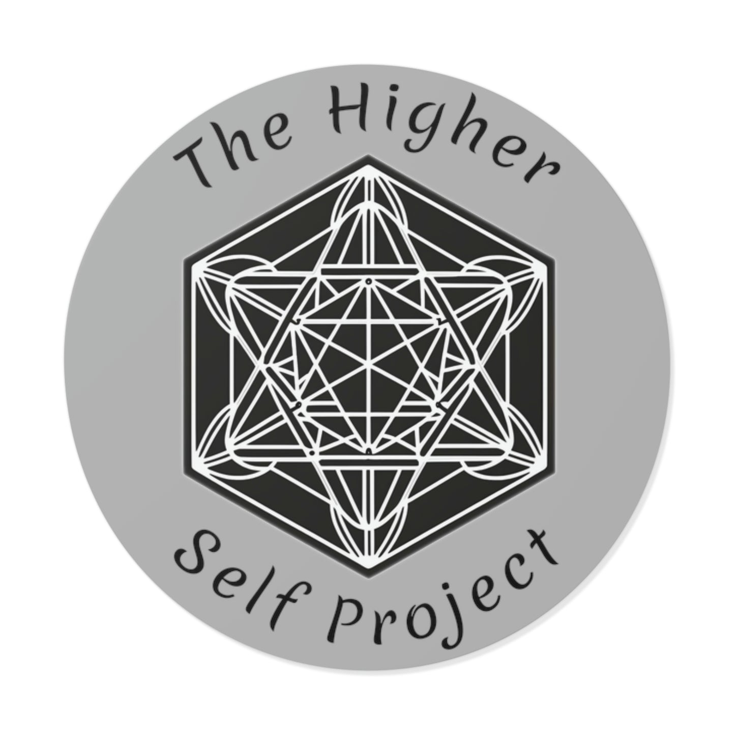 The Higher Self Project Black Vinyl Sticker